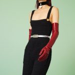 Thin belt with crystal Double G buckle - Image 3